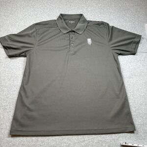 Clique Polo Mens XL Gray Performance Golf Shirt Leo At Law Logo